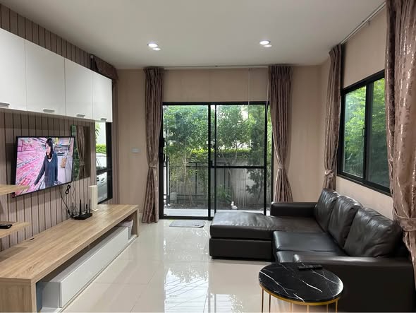 bedroom and living room and room interior of Baan Klang Mueng THE EDITION Rama9 – Onnut