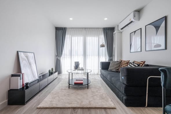 bedroom and living room of Baan Ruenrom Bangna