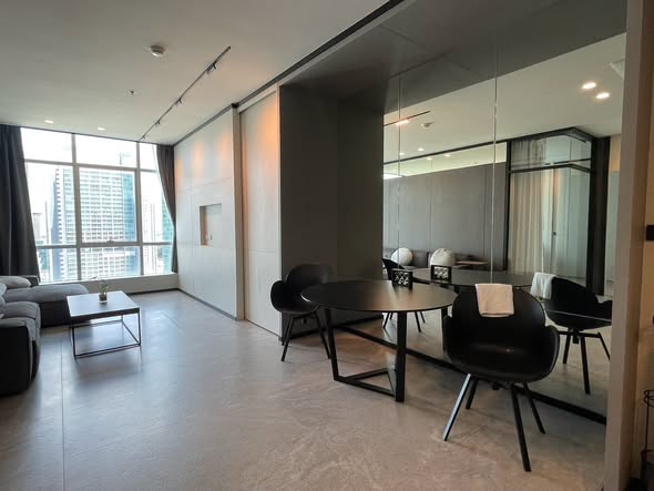 living room and room interior of Baan Sathorn Chao Phraya