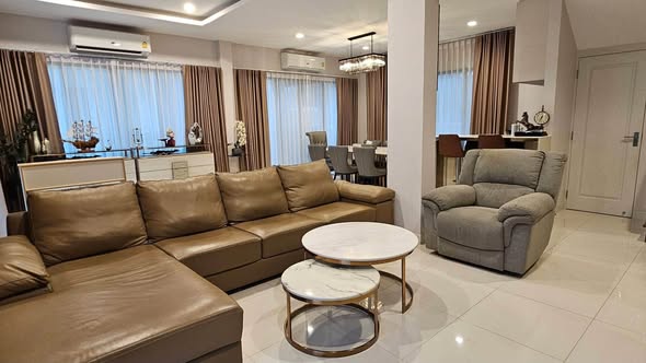 bedroom and living room of Bangkok Boulevard Rama 9