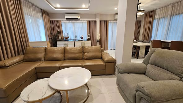 living room and bedroom of Bangkok Boulevard Rama 9