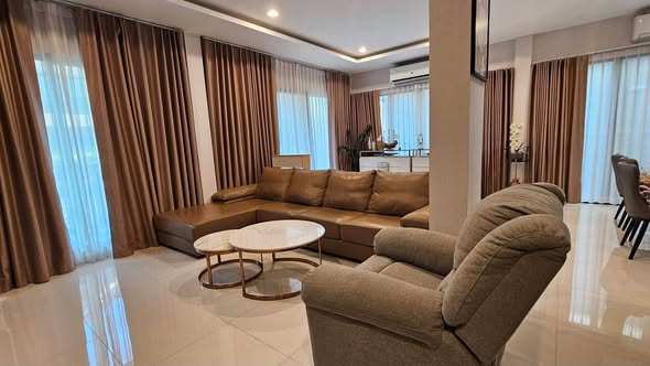 living room and bedroom of Bangkok Boulevard Rama 9