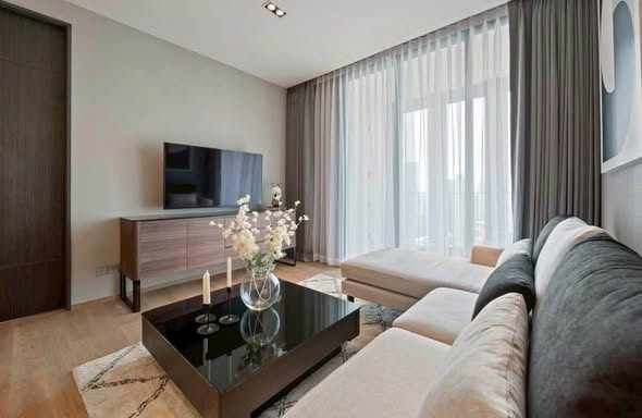 bedroom and living room of BEATNIQ