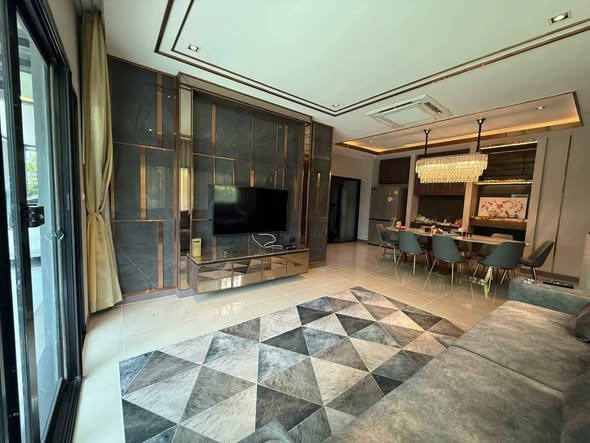 bedroom and living room of บ้านลุมพินี สวนหลวง ร.๙