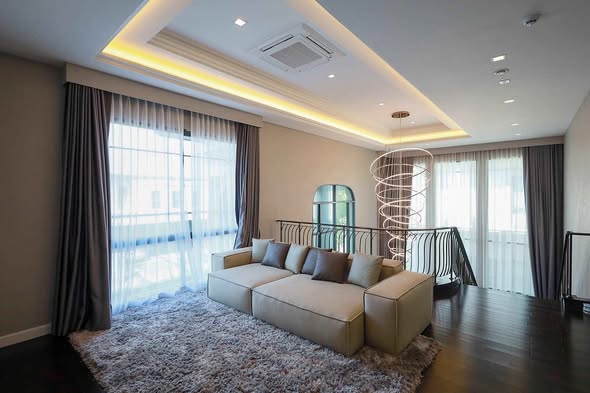 bedroom and living room of แกรนด์ บางกอก บูเลอวาร์ด กรุงเทพกรีฑา