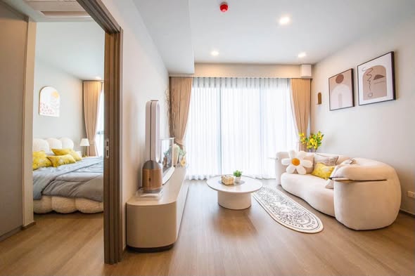 bedroom and living room of วิสซ์ดอม เดอะ ฟอเรสเทียส์
