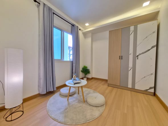 bedroom and room interior and bathroom of ห้องเช่าโครงการเอื้ออาทรป่าตัน เชียงใหม่