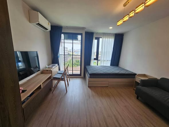 bedroom of Brompton Pet Friendly Samrong Station บรอมป์ตัน เพ็ท เฟรนด์ลี่ สำโรง สเตชั่น