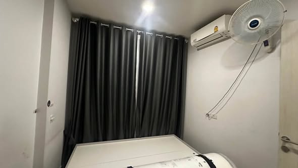 bedroom and bathroom of Brompton Pet Friendly Samrong Station บรอมป์ตัน เพ็ท เฟรนด์ลี่ สำโรง สเตชั่น