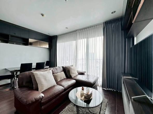 living room and bedroom of C Ekkamai Condominium