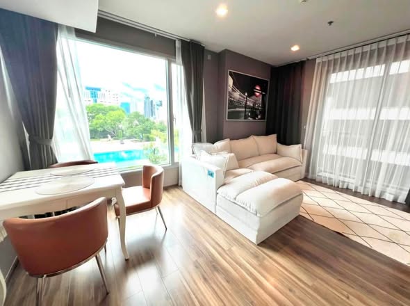 living room and bedroom of CEIL By Sansiri