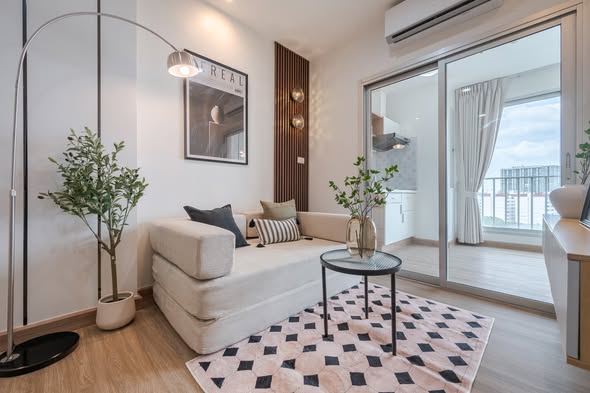 living room and bedroom of Centric Scene Ratchavipha