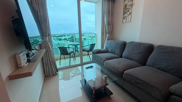 bedroom and living room of City Garden Tower Condominium