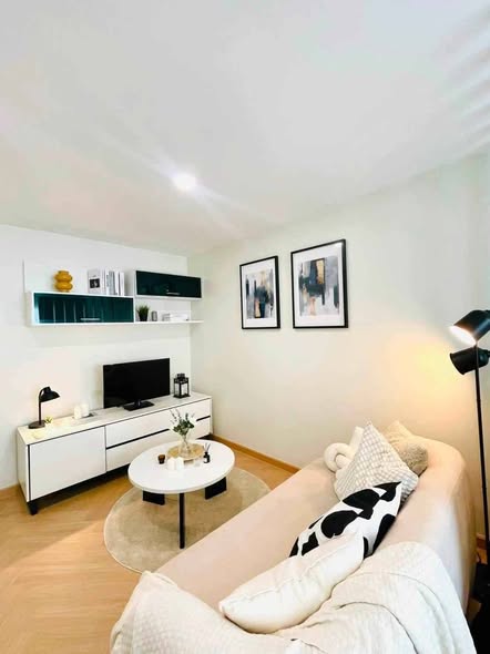 living room and bedroom of Condo One Ladprao 18