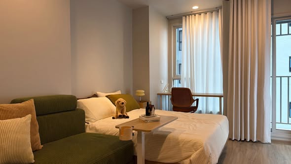 living room and bedroom of Culture Thonglor