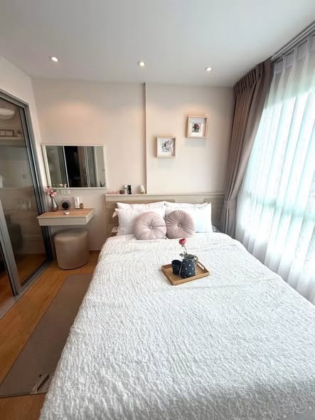 bedroom of D Condo Rattanathibet