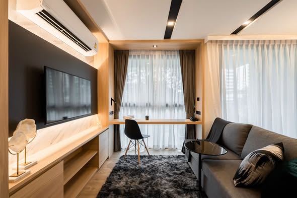 bedroom and living room of Destiny63 Ekamai Apartment