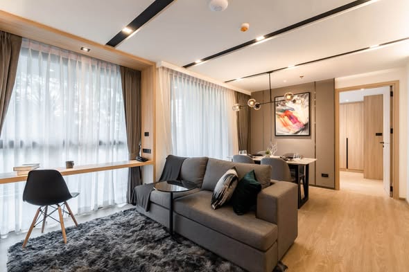 bedroom and living room of Destiny63 Ekamai Apartment