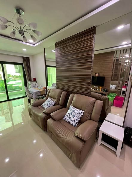 living room and bedroom of Dusit Grand Condo View