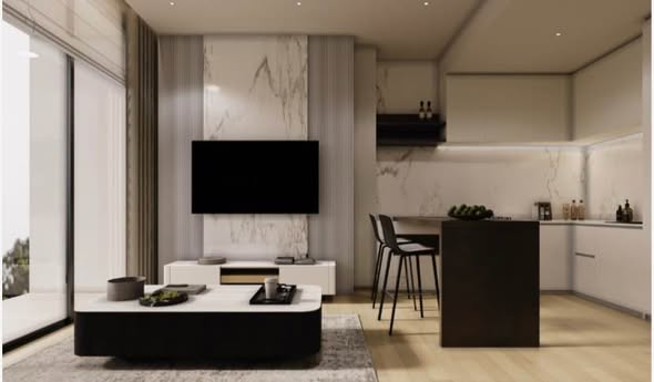 living room of EI8HTEEN SEVEN