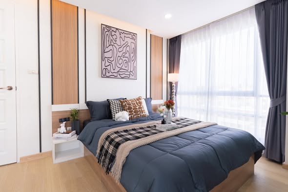 bedroom of Emerald Residence Ratchada Condominium