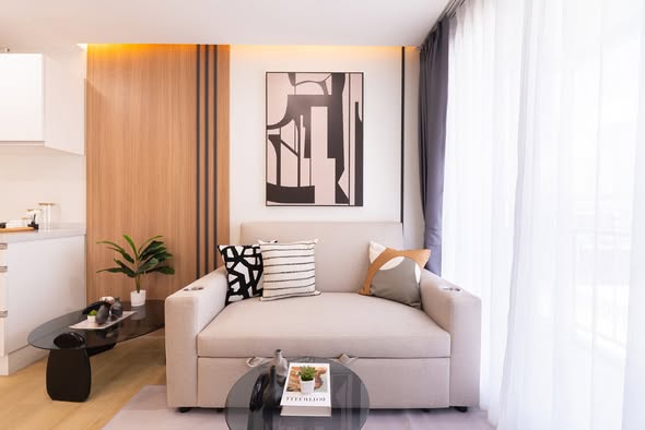 living room of Emerald Residence Ratchada Condominium