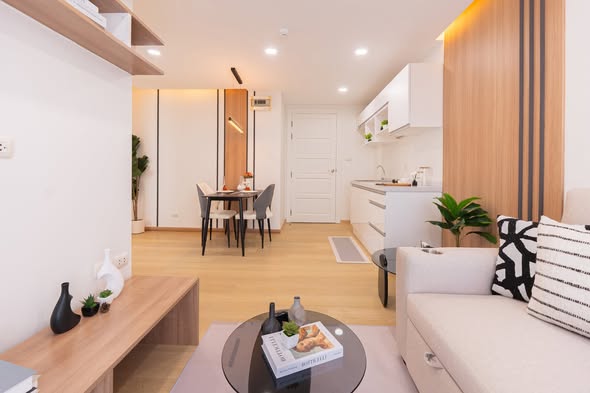 living room of Emerald Residence Ratchada Condominium