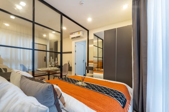 bedroom and room interior of Estabe’ พหลโยธิน 18