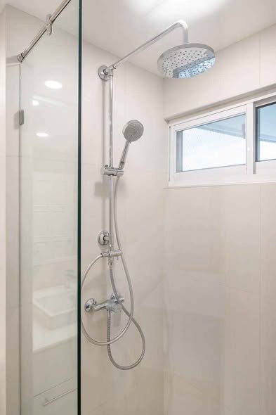 room interior and bathroom of Fifty-Fifth Tower