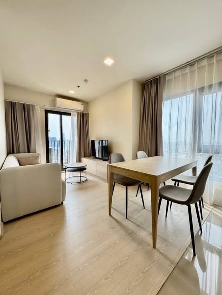 living room and bedroom of FLO by Sansiri