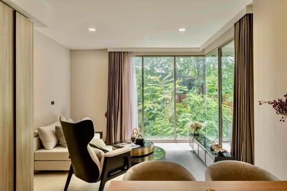 bedroom and living room and room interior of Fynn Sukhumvit 31
