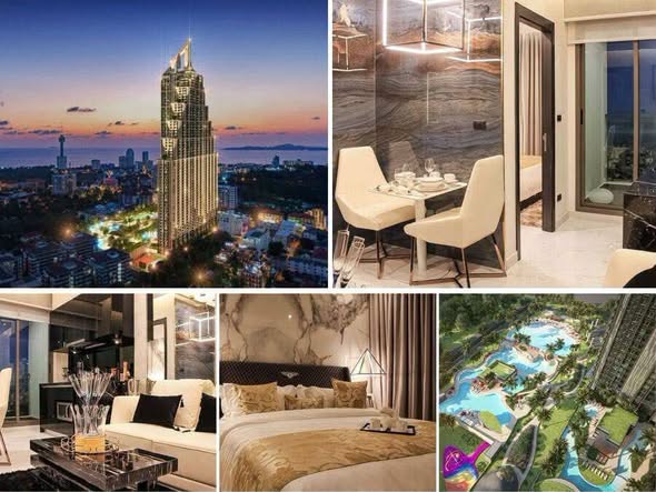 bedroom of Grand Solaire Pattaya Official