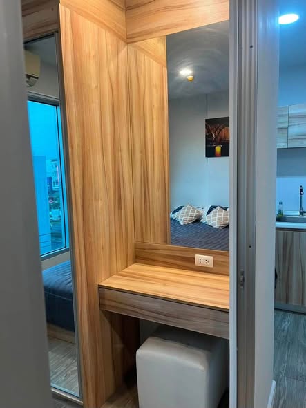 room interior and bathroom of Happy Condo Don Mueang The Terminal