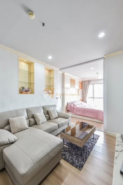 bedroom and living room of Hive Sathorn
