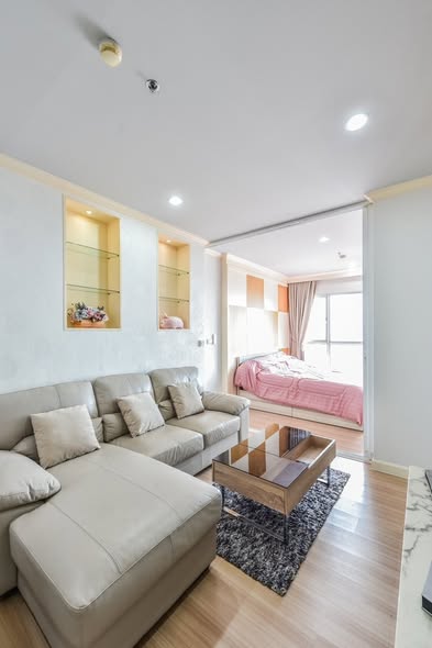 bedroom and living room of Hive Sathorn