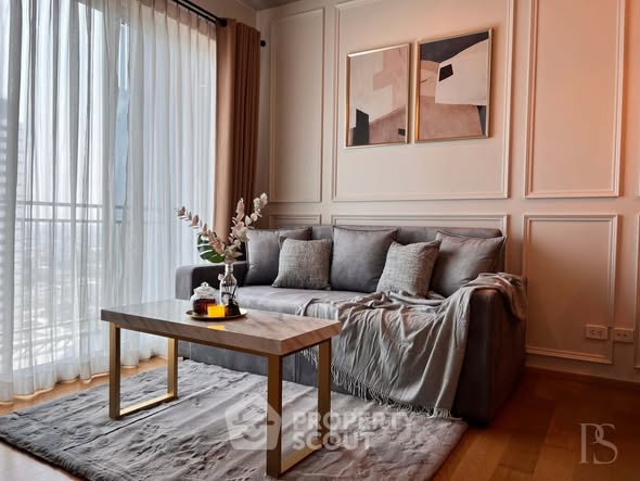 living room and bedroom of Hive Sathorn