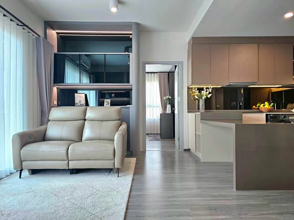 living room of IDEO Chula-Sam Yan