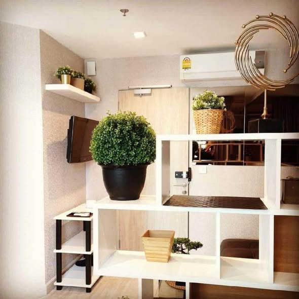 living room and room interior and bathroom of Ideo Mobi Rama 9