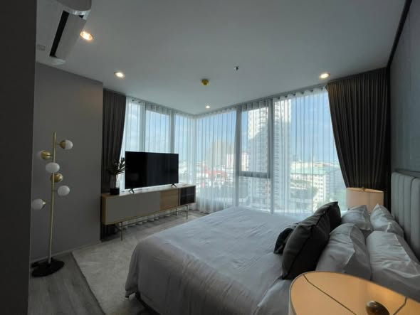 bedroom of Ideo Mobi Sukhumvit 66
