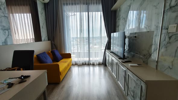 living room of Ideo Mobi Sukhumvit 66