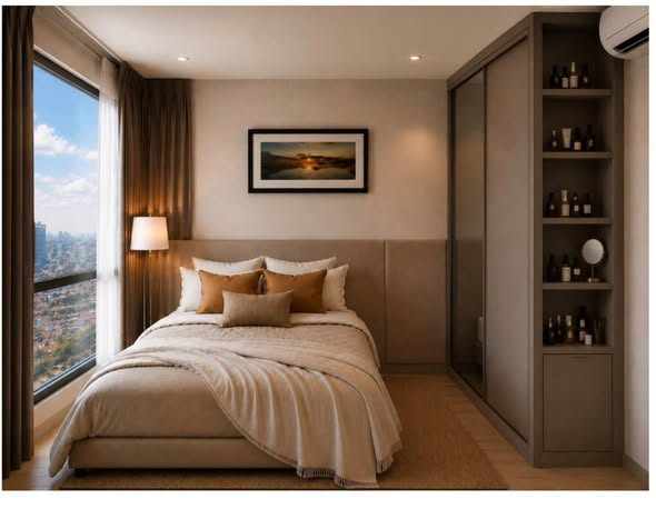 bedroom of Ideo Mobi Sukhumvit 81