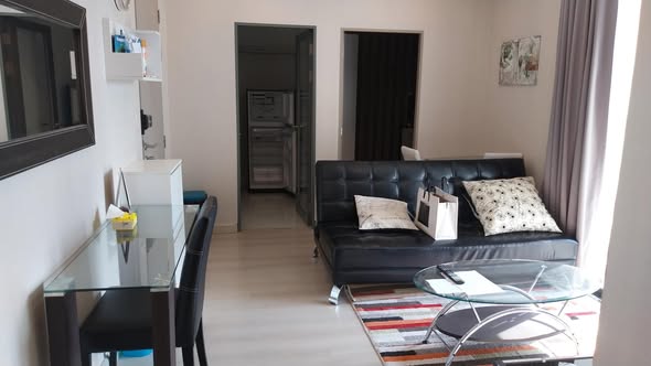 living room and bedroom of Ideo Mobi Sukhumvit 81