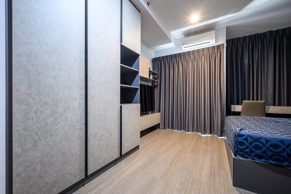 bedroom and room interior of Ideo Phaholyothin Chatuchak