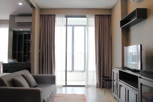 bedroom and living room and room interior of Ideo Q Chula-Samyan