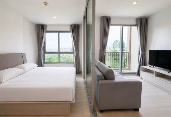 bedroom of IDEO Rama9 – Asoke