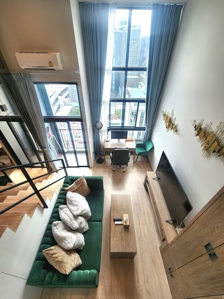 living room of IDEO Rama9 – Asoke
