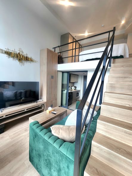 living room of IDEO Rama9 – Asoke