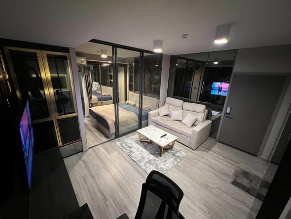 living room and room interior of Ideo Sathon-Wongwian Yai