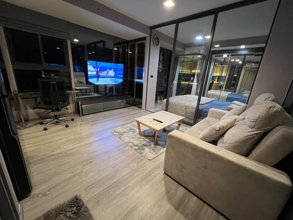 living room and room interior of Ideo Sathon-Wongwian Yai
