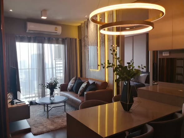 living room and bedroom of Ideo Sukhumvit 93